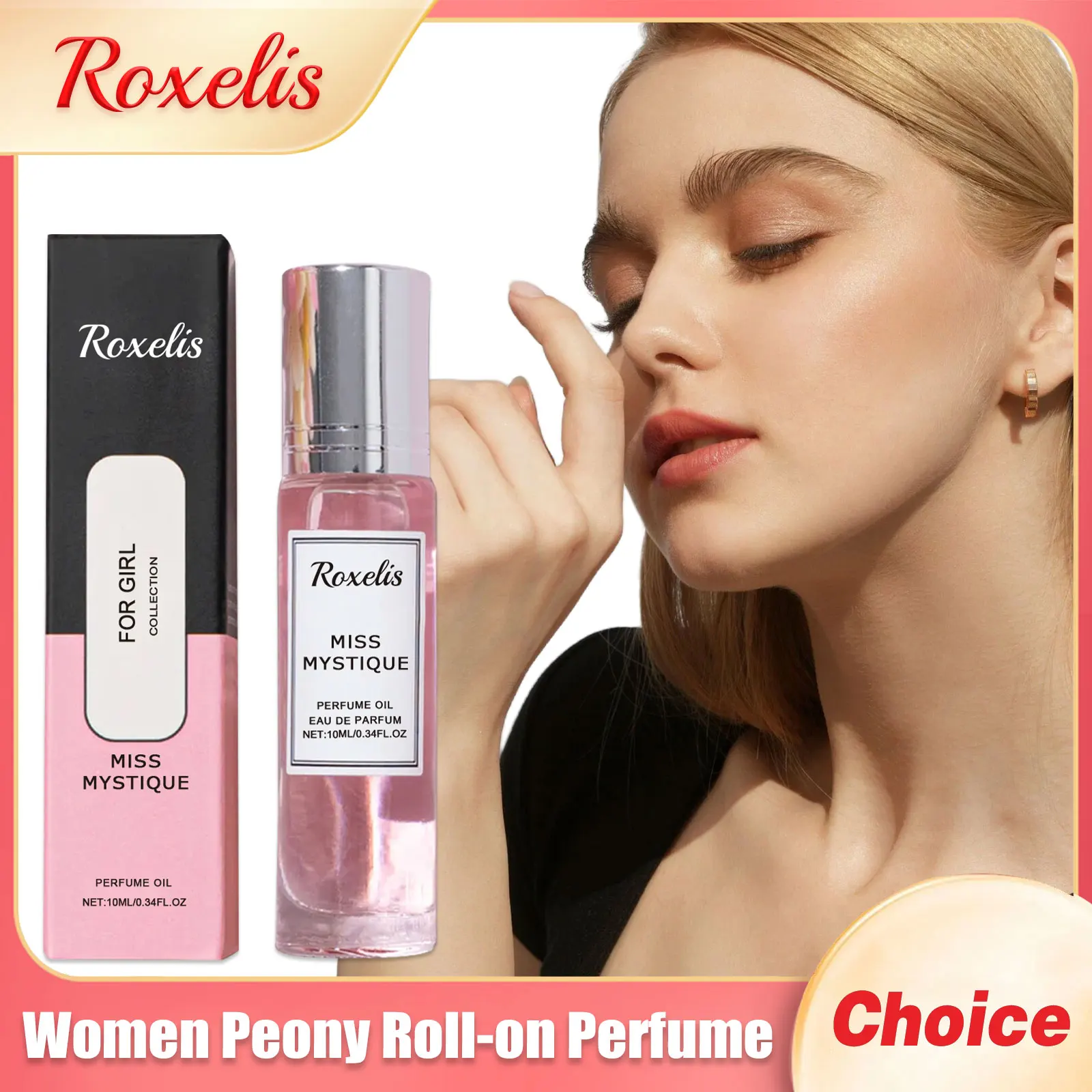 

Peony Roll-On Perfume Long Lasting Fragrance Stimulating Flirting Floral Essential Oil Body Deodorant Women Pheromone Perfumes