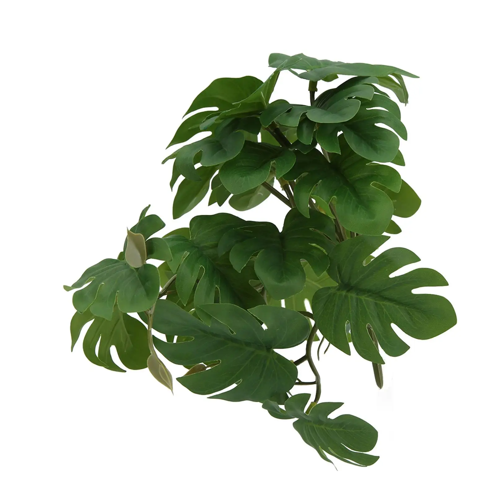 

Plastic Rattan Leaf Simulation Plant for Reptile Terrarium Decor - for bearded Dragon, Lizard, Gecko, Snake & Fish Tank