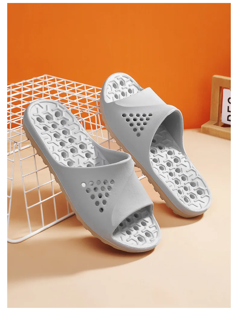 Pantuflas Antideslizantes para Parejas, para Baño, Interior y Exterior, Sandalias Planas de Verano, Pantuflas Suaves de EVA