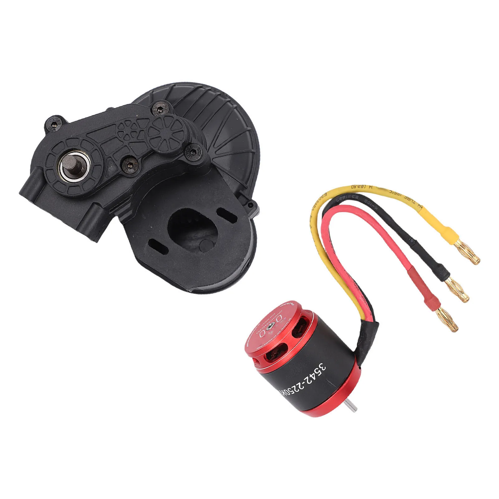 มอเตอร์ 2250kv มอเตอร์ไร้แปรงถ่าน 3542 อัตราทดเฟือง 13:56 ไนลอน ระบายความร้อนได้ดีขึ้น หัวเสียบแบบกล้วย 4.0 สำหรับรถครอว์เลอร์ขนาด 1/10