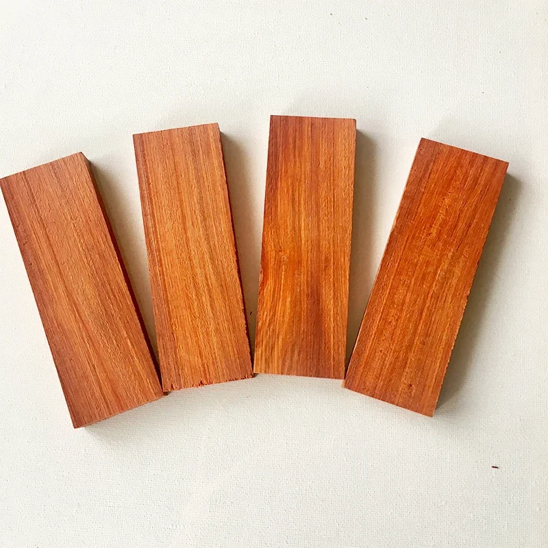 2pcs DIY knife handle material Red sandalwood 120x40x10mm size Raw wood For Handles Crafts material