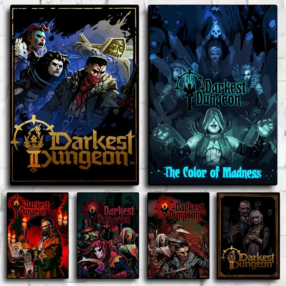 Game D-Darkest Dungeon Painting Calligraphy Canvas HD Poster Waterproof Fade Resistant Wall Art Print for Home Decor