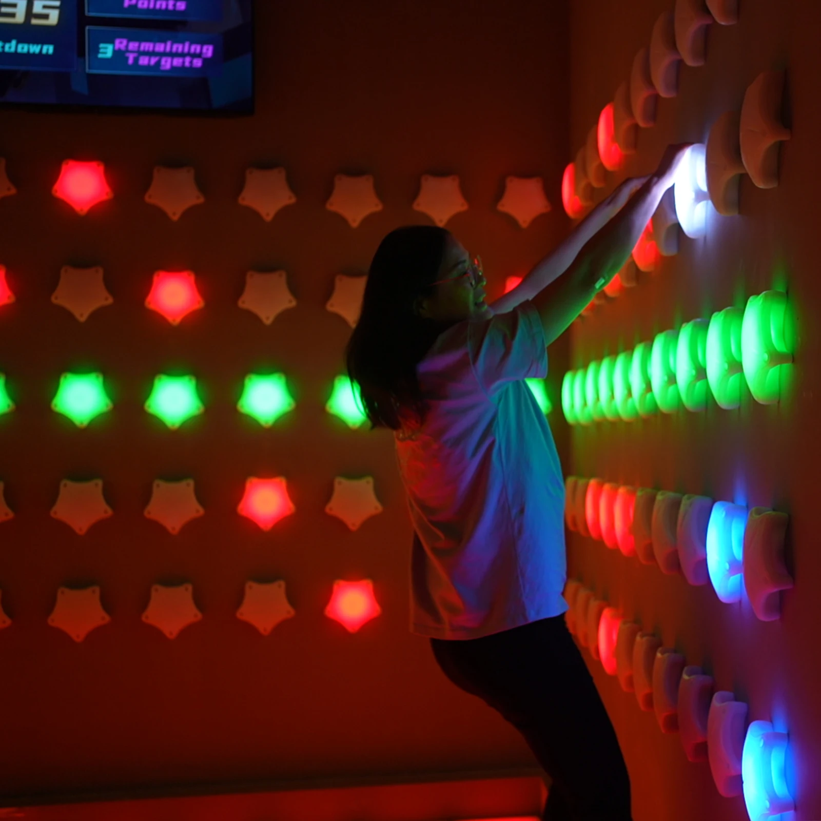 Trending Products Adults Interactive Sport Active Escape Super Grid Games Room Reaction Push Led Light Activate Climb Game