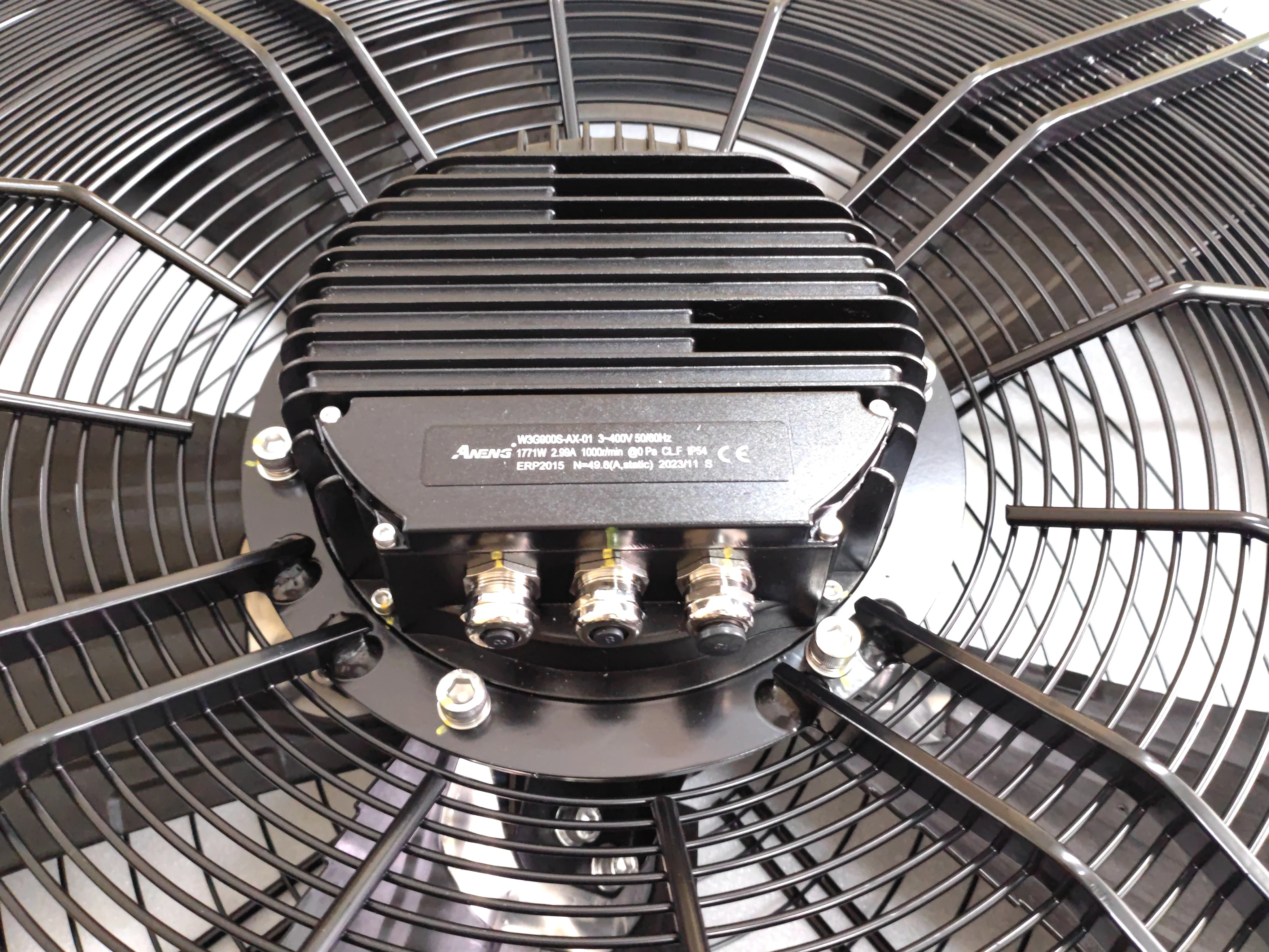 380vac 900MM EC Axial Fan Large Airflow 0-10v/pwm Can-Bus Speed Control Farm Cabinet Condenser Cooling Refrigeration Heat OEM