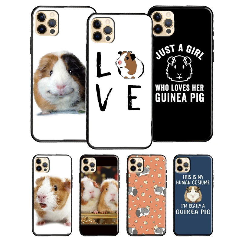 Cute Animals Guinea Pig For iPhone 13 12 Pro Max Mini Cover Phone Case For iPhone 11 14 Pro Max XS X XR 7 8 Plus SE