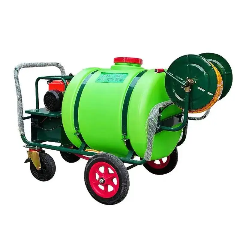 Gasoline Engine 6.5HP Long Range Spraying Gun Mobile Orchard Fruit Tree Garden Sprayer 160L