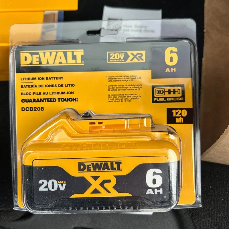

Оригинальный аккумулятор DEWALT, 20 В, 6 Ач, литий-ионный аккумулятор, DCB115, DCB118, аккумулятор для инструментов Dewalt, зарядное устройство DCB1104