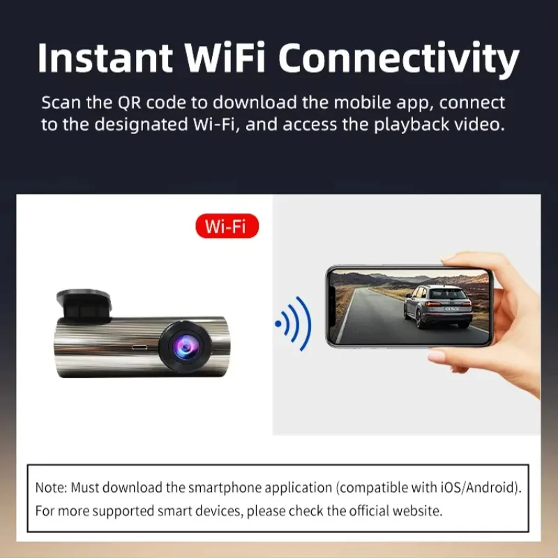 Self-developed technology 2-channel dual-lens driving recorder 2K high definition mini recording vehicle black box G sensor