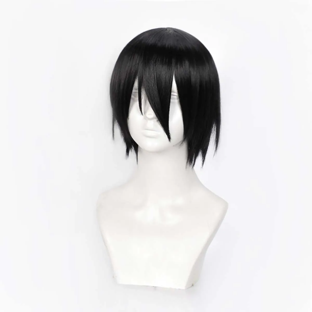 Men Cosplay Shinmon Benimaru Short Black Hair Wig