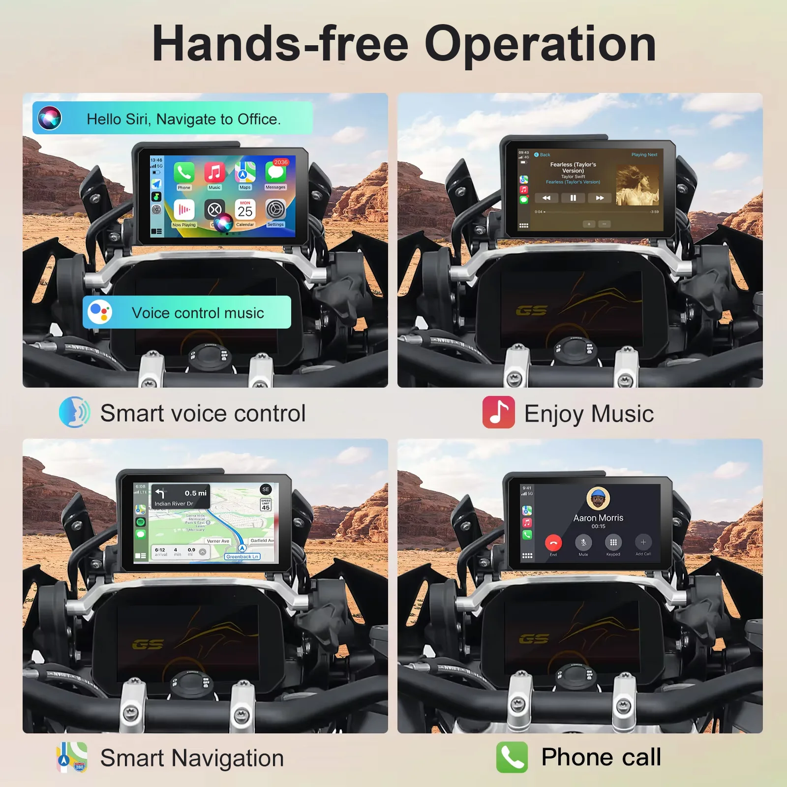 BMW용 Carplay Per Moto, 매직 휠 XR M1000 R1200GS R1250... - 5
