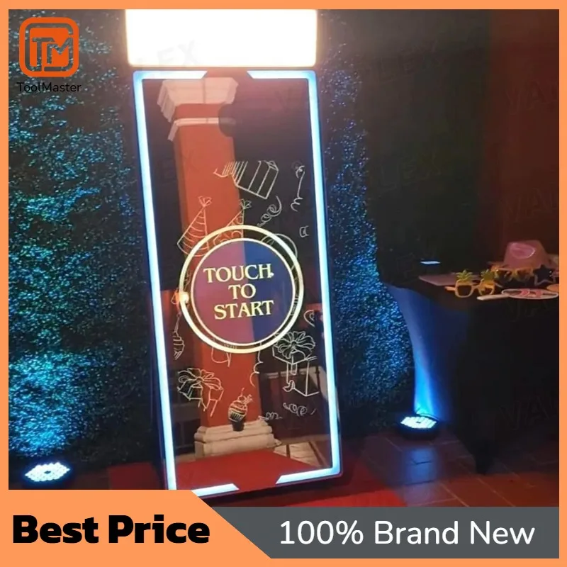 

【Hot Sale】【Hot Sale】Best Selling 32in Touch Mirror Photo Booth All In One Kit Camera Printer Flight Case Durable Metal 3 Years W
