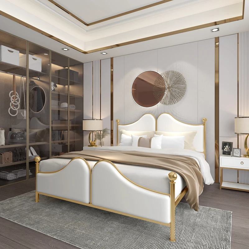 Sleeping Platform Bed Bedroom Queen Luxury Sex Modern Capsule Metal Bed Space Saving Sun Cama Solteiro Lounge Suite Furniture