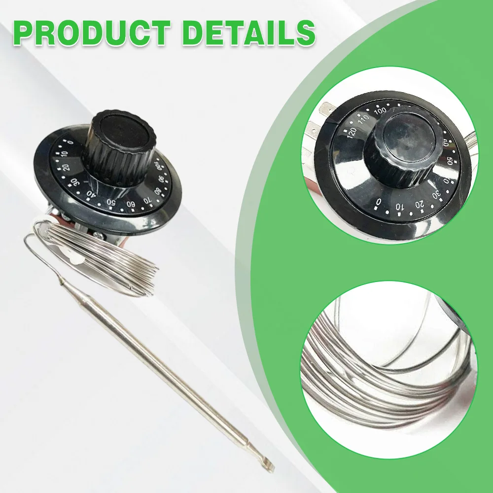 

Car Thermostat Universal Cooling Radiator Fan Control Switch Adjustable 0-120°C Heating/Cooling 12 V DC For Car
