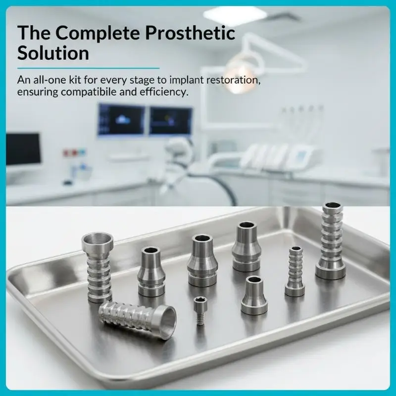 Titanium Dental Temporary Implant 4.8mm Fitting Parts Perfectly Fit Nobel Biocare for Dental Clinics Laboratories