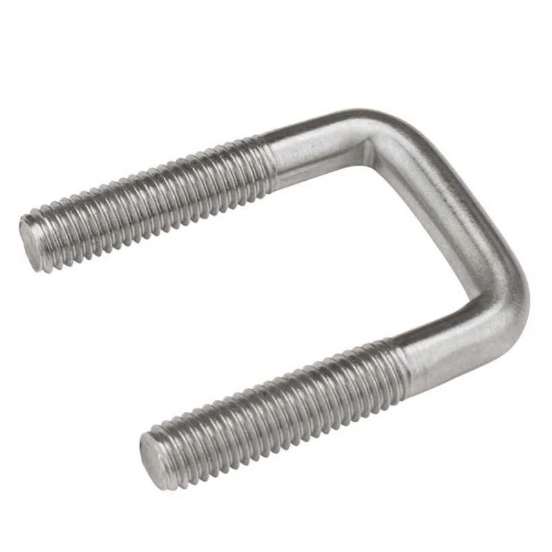 M6 M8 M10 304 Stainless Steel U-bolt Right Angle Bolt Square Screw Bolt Clip Clamping Screw Pipe Clip Pipe Clip U-clamp