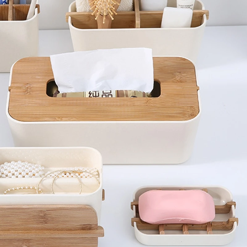 Bamboo Soap Dish for Bathroom Shower Soap Holder Soap for Case Tray for Bar Sink Deck Bathtub Kitchen Hand Crafts