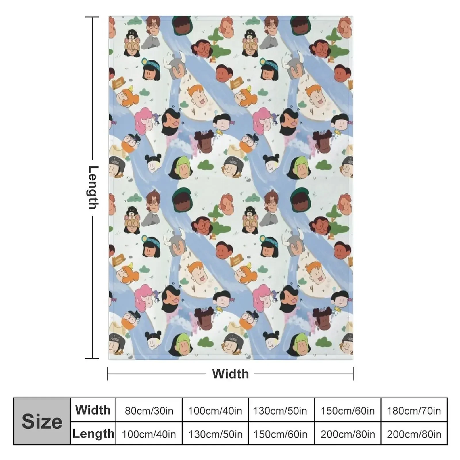 Craig of the Creek Map Pattern Throw Blanket wednesday halloween Hairy Blankets