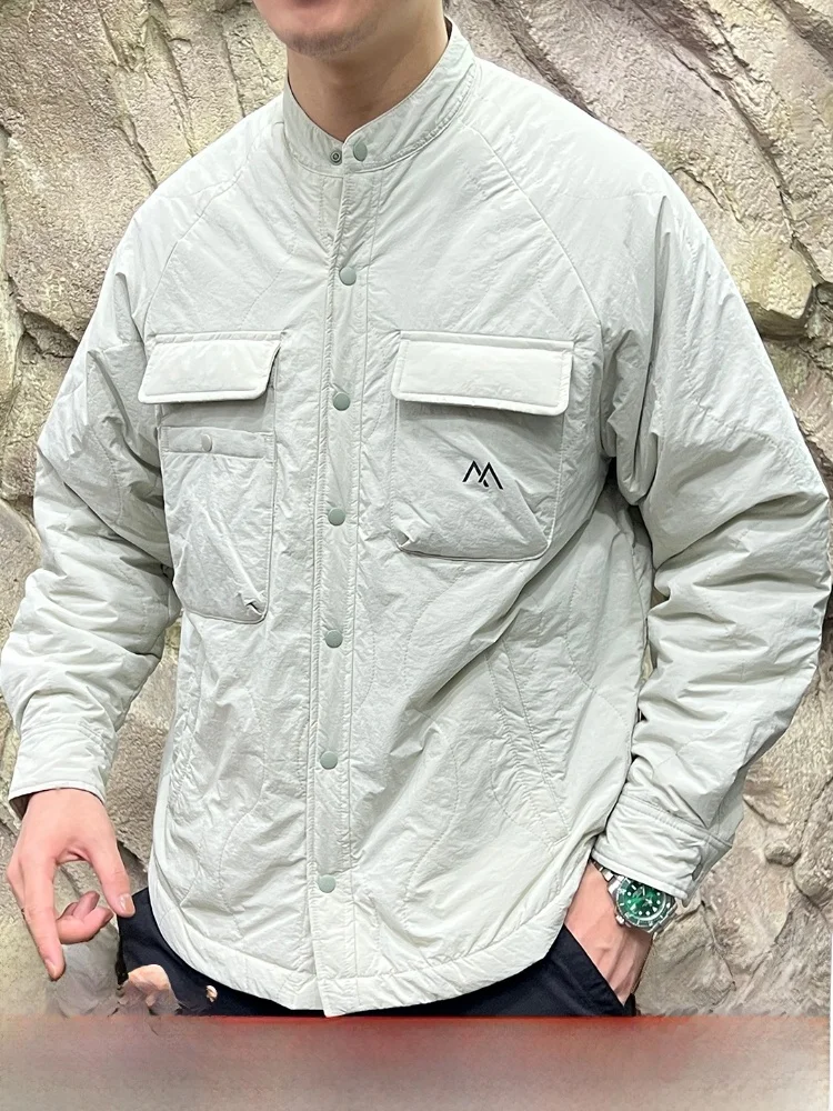 

Warm Cotton Jaet ex Stand Fit Padded Cotton Autumn Winter Youth Faion Long Sve Stand Collar Single Button Closure