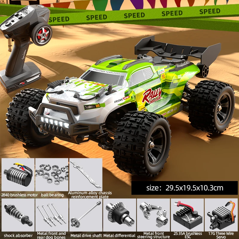 1:18 30/50 KM/u Highspeed 4WD Off-Road RC Auto's Volledig Schaalmodel Big Foot Afstandsbestuurde Auto Drift Monster Truck Metalen Versnellingen en As