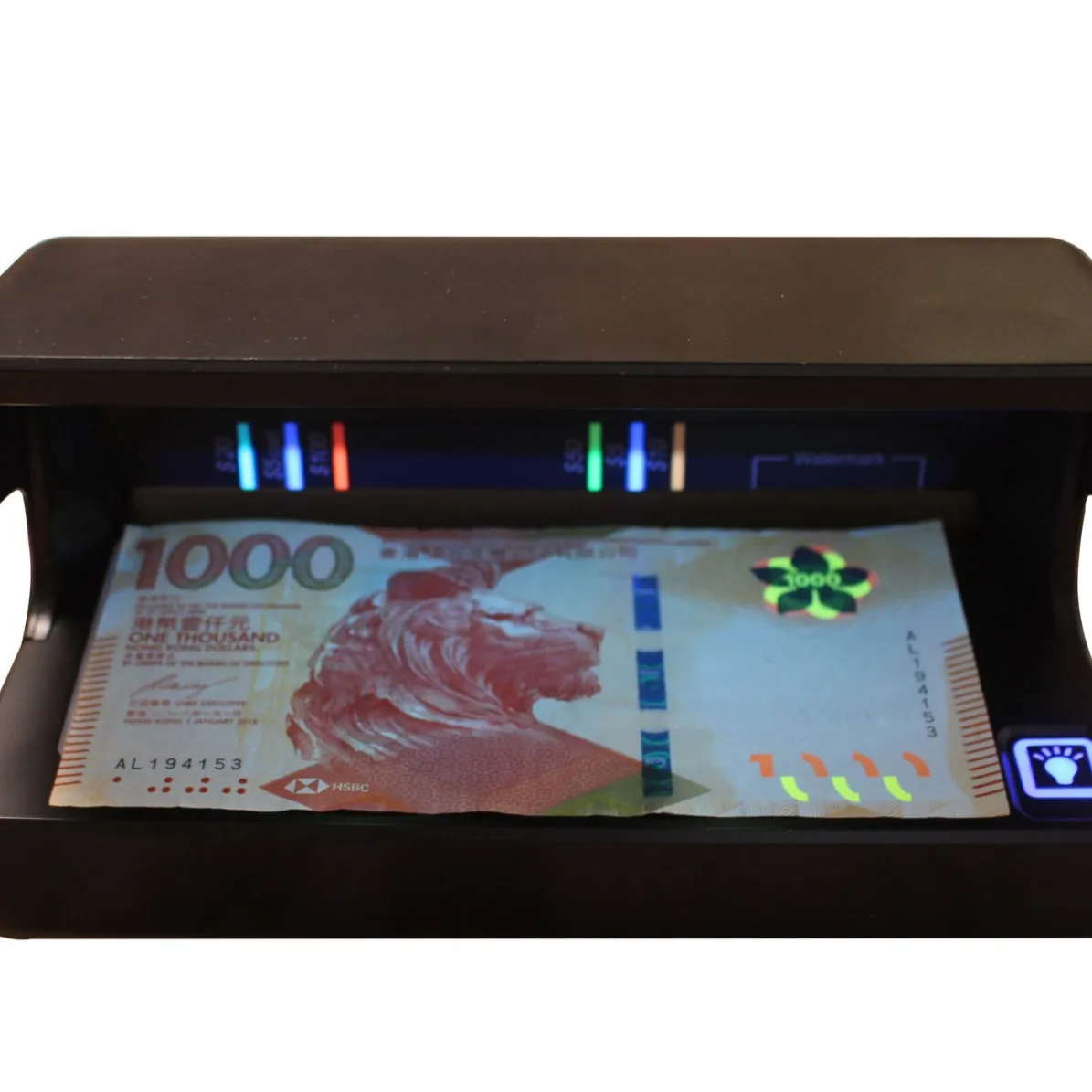 

AL 12 Portable Money Detector Rechargeable UV Banknote Checker Mini Currency Tester