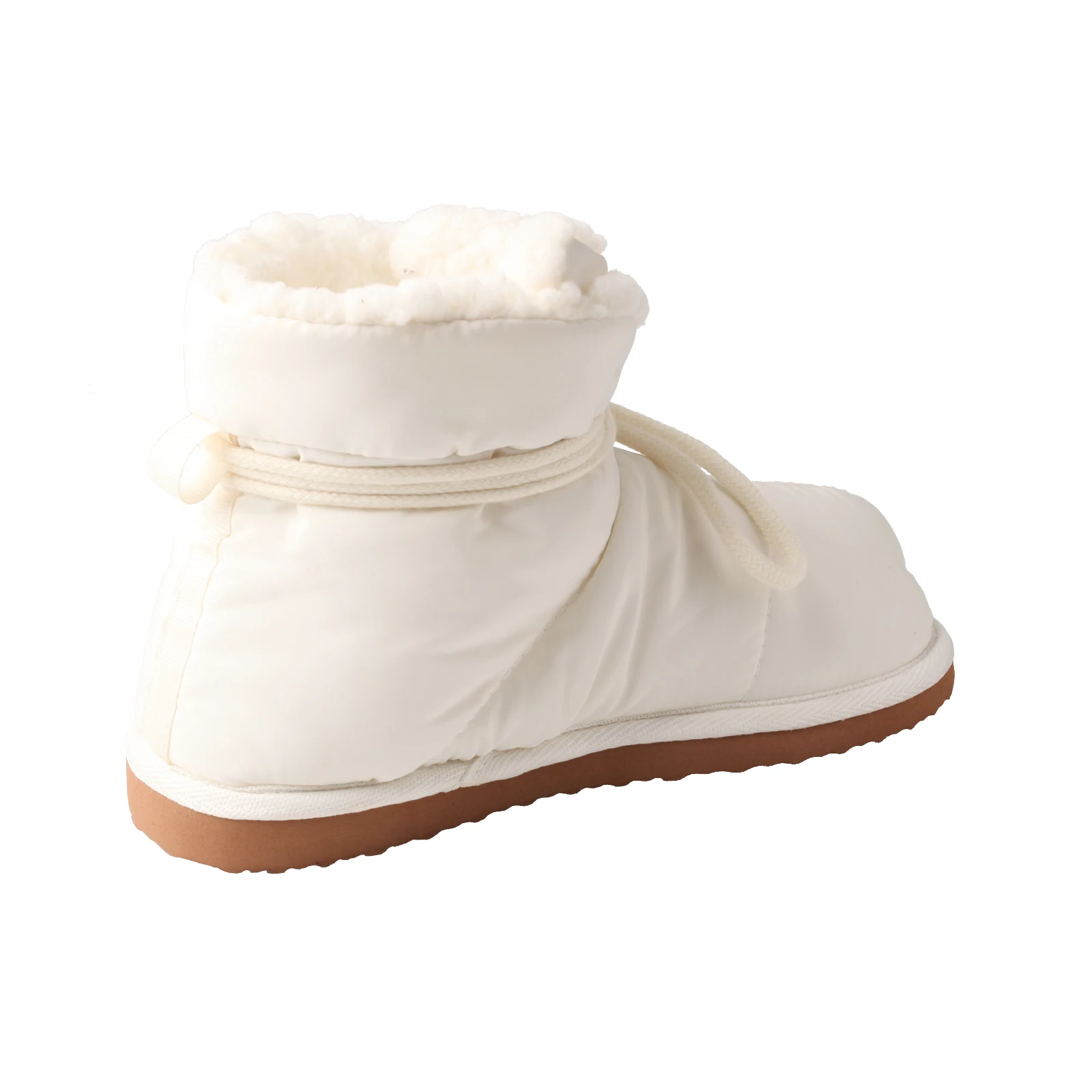 Snow Boots with Plush Insulation, Thick Sole, Anti Slip, Waterproof, Monochromatic, Cotton Shoes, Winter