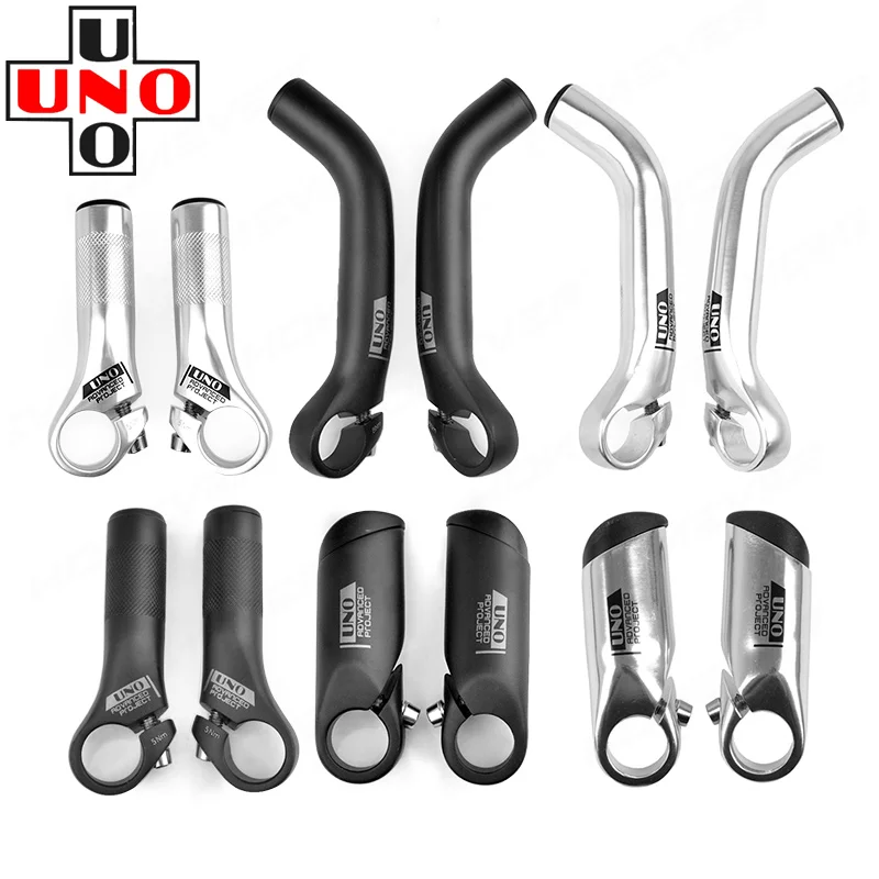 UNO 1 Pair Bicycle Handlebar Horns Ultralight Aluminum alloy Mountain Bike Bar Ends Auxiliary Steering Wheel Rest Rod