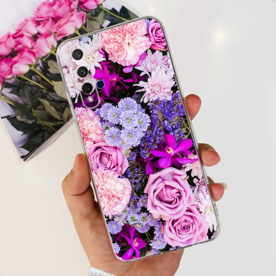 For Honor 20 Pro Case YAL-L21 Cute Astronaut Love Heart Slim Silicone Soft TPU Phone Cover For Huawei Nova 5T Honor20 Pro Bumper