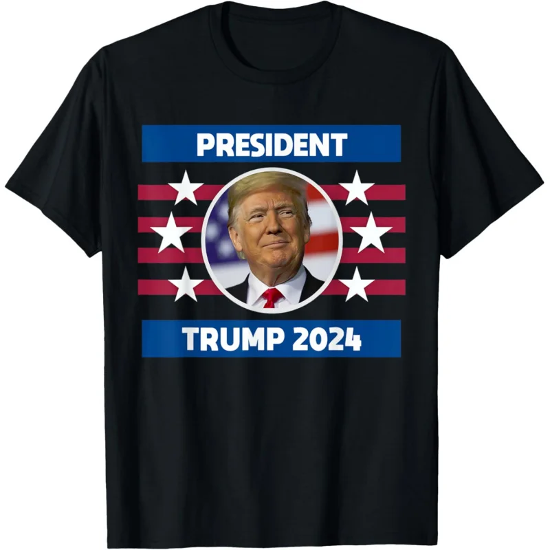 President Trump Election 2024 The Return American Flag T-Shirt