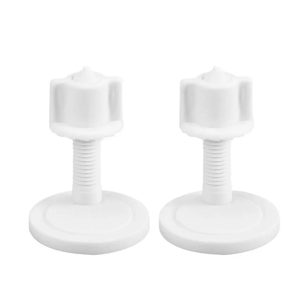 

1Pair/2Pcs Durable Bolt Nuts Toilet Hinge Screws Universal Plastic Replacement Screws White 5.5*4cm Toilet Lid Bolts