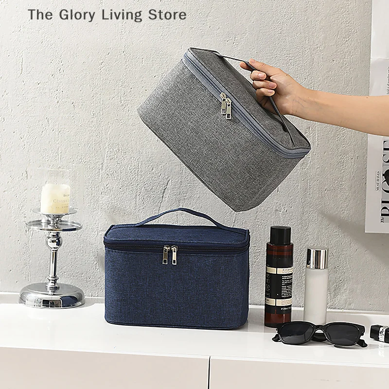 Bolsa de cosméticos catiónica de gran capacidad para hombre, práctica bolsa de aseo de viaje, bolsa de almacenamiento de viaje al aire libre, estuche de maquillaje impermeable para mujer