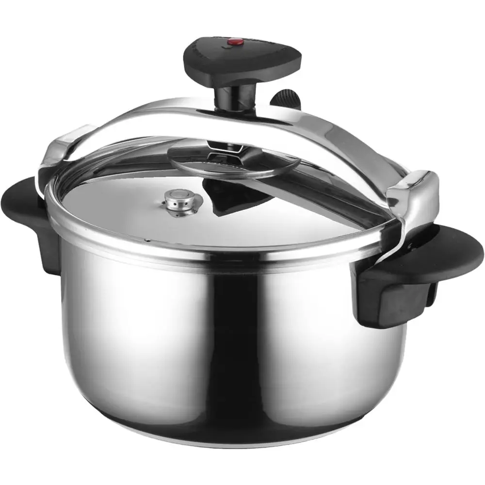 Star 4.2-Quart StainlSteel Prure Cooker, Works on All Stovetops (Induction Compatible), Saety Lock & 8 PSI Cooking