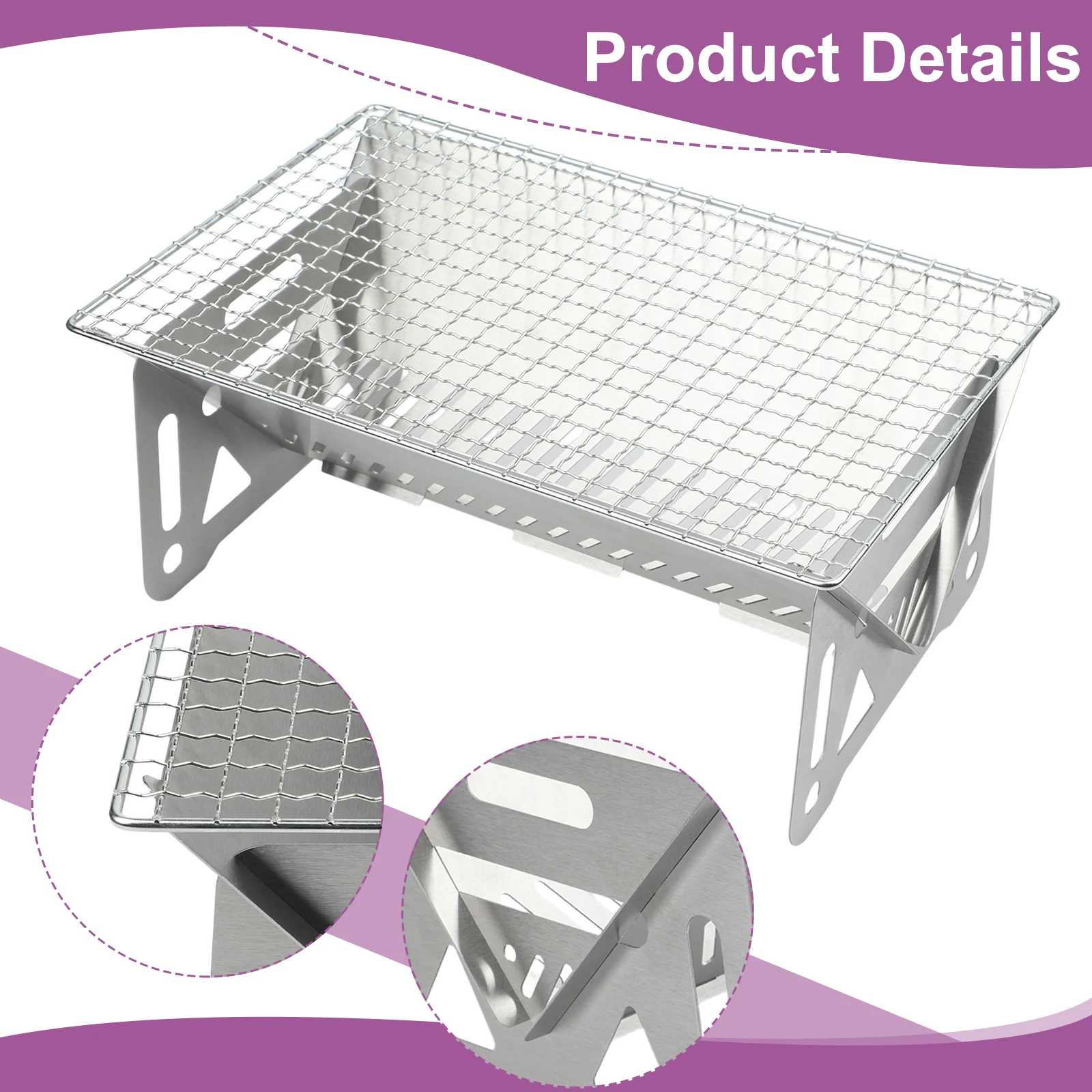 شواية فحم محمولة قابلة للطي من - مراجعة Camp Grill Portable Folding وسعره