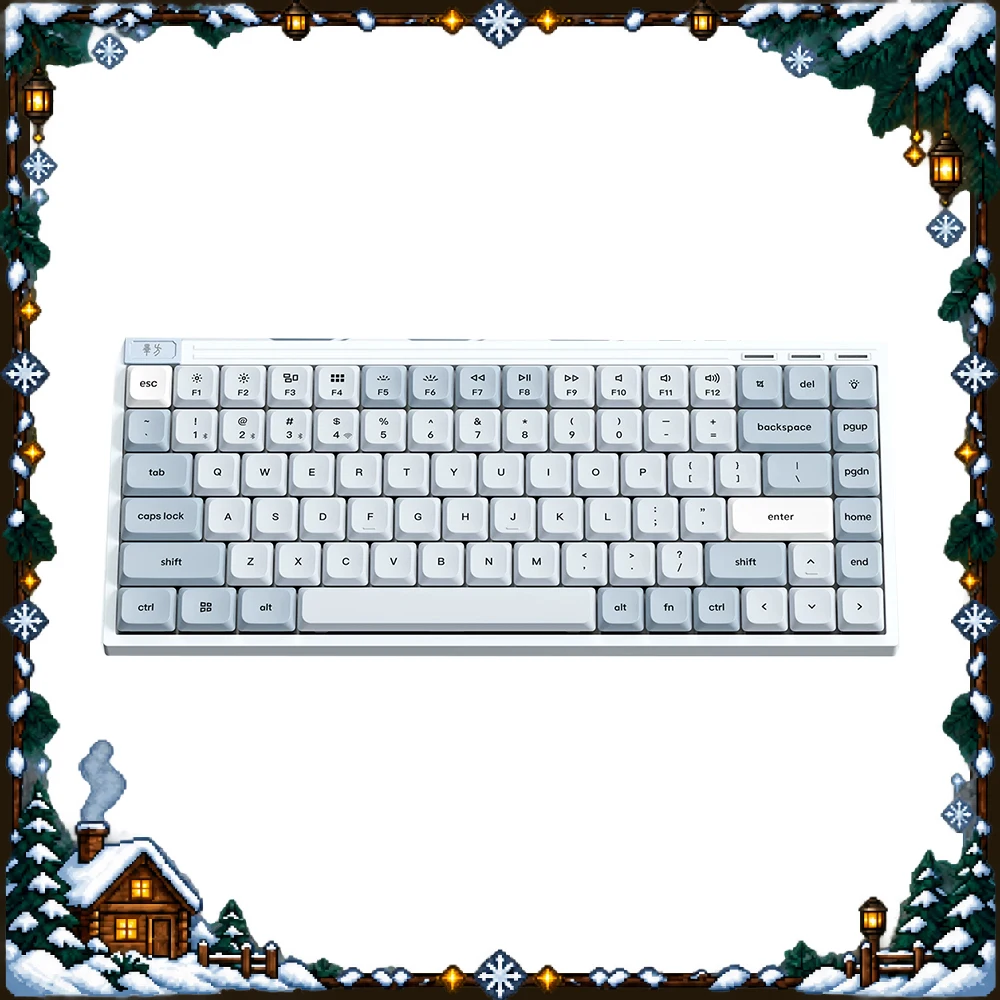 SKN Bifang Ultra Mechanical Keyboard Low Profile Tri Mode Wireless Dual 8K Gasket Quiet Slim Gaming Office Keyboard for PC Mac