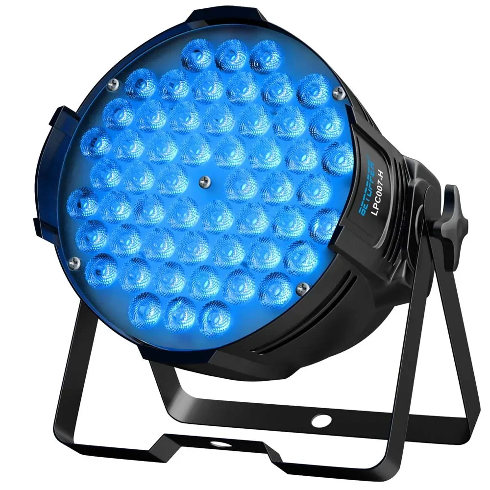 DJ Stage Lights 54x3W LED Par Lights Sound Actived DMX RGB Stage Uplights for Parties, Concert, club, Theater & Bar