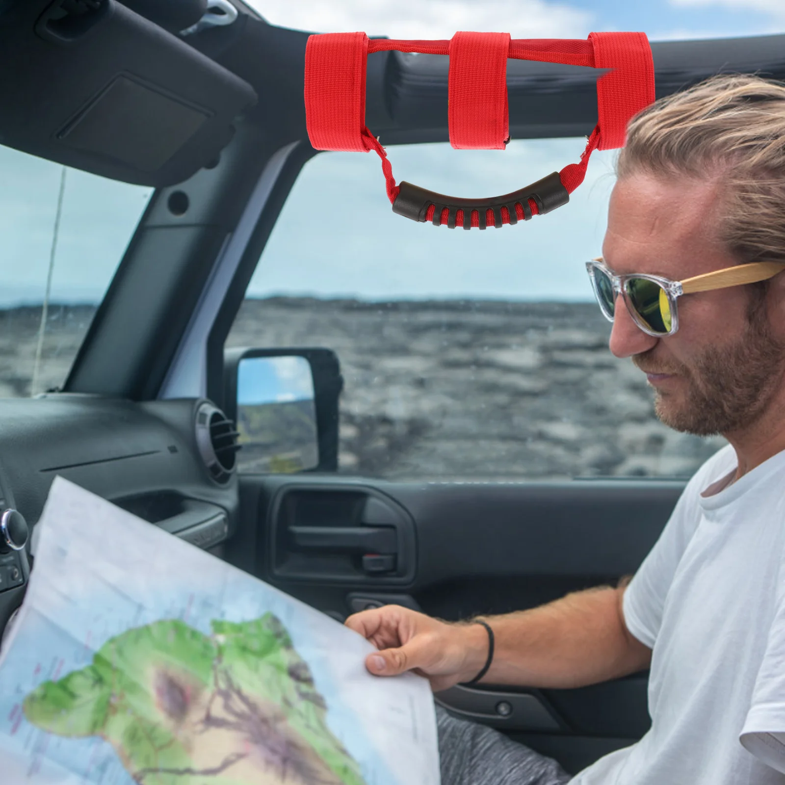 

Vehicle Handle Durable Comfortable Easy Installation Multi-Functional Use Stylish Color Design Car Accessory