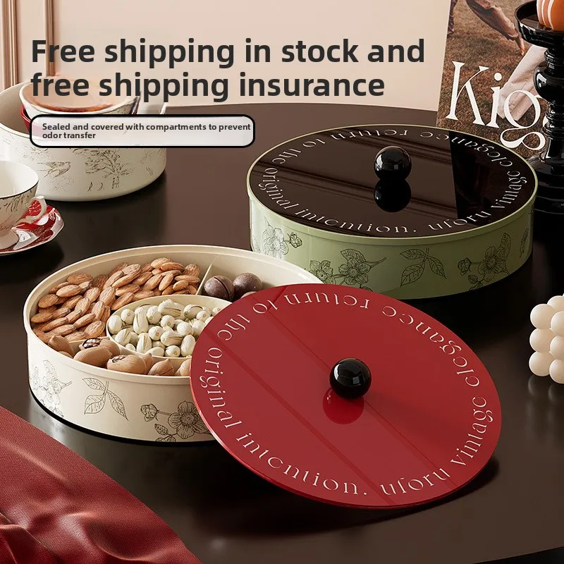 

fruit plate household living room coffee table melon seeds peanut snacks dried fruit box food grade multi-layer grid fruit plate