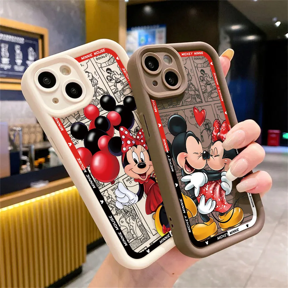 Soft Cover Phone Case for Samsung Galaxy A24 A73 A15 A35 A13 A54 A25 A22 A12 A34 A11 A33 A32 A53 Disney Mickey Minnie Mouse