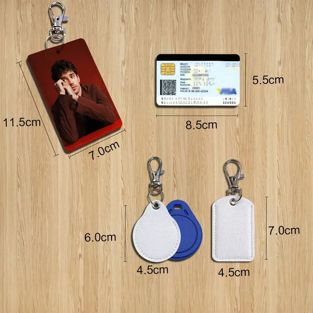 Italian Grand Prix Charles Leclerc  Holder For Bank Business Work Card Holder Student Card Case Bus Card Keychain