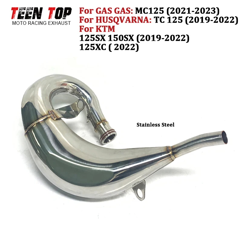 Dirt Bike Exhaust Pipe For KTM 150SX 125SX Exhaust Header 150SX Exhaust Elbow 125SX Front Link Pipe OEM Escape Moto 2019-2022