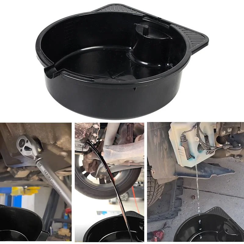 8 Liter Oil Change Equipment Portable Car Oil Pan Filling Plastic Oil Drain Pan Prevents Spills Leak-Proof Car Repair Tool