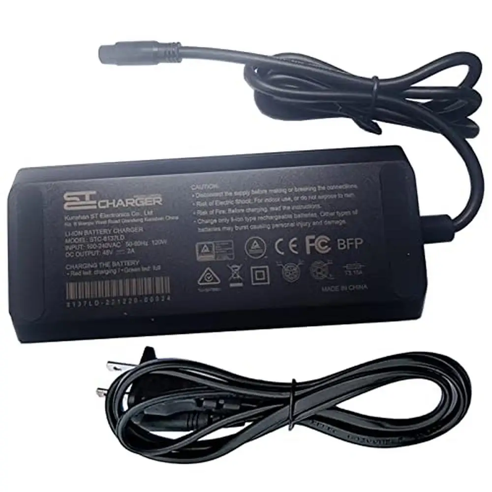 48V AC/DC Adapter Charger STC Model STC-8137LD 2A Battery Power Supply Cord Cable