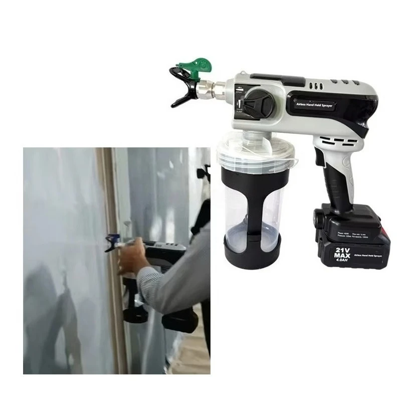 

Cordless Handheld Airless Paint Sprayer with 1L Cup for Small Projects