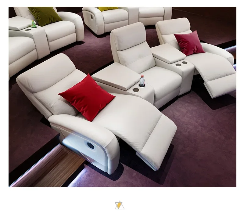 

Furniture Popular Home Cinema Seats Movie Theater Chair Sofa Couch Home Theatre Recliner With Massage Cooling Cuphold
