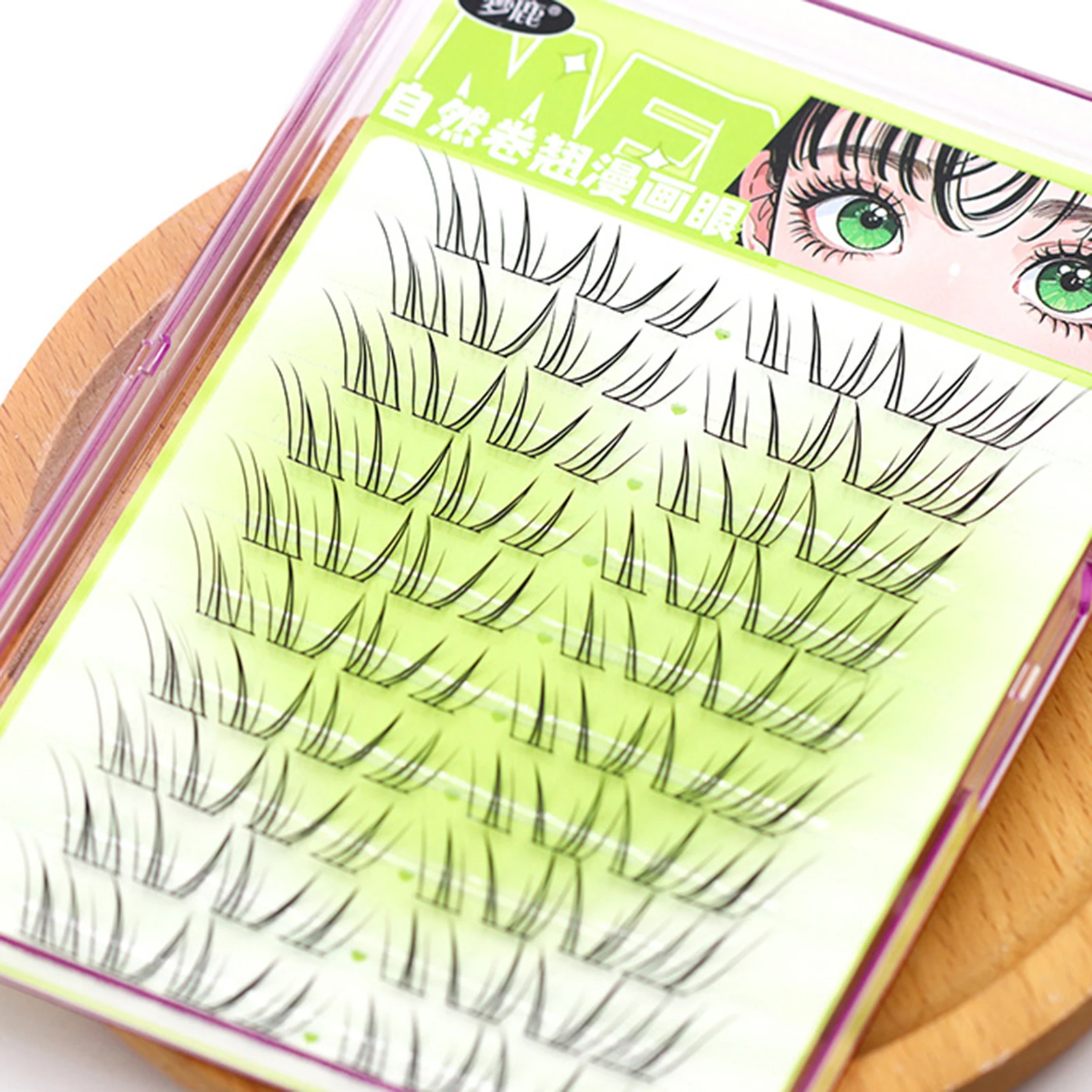 Natural Soft False Eyelashes extenstions Thick Fluffy Clusters lashes For Daily And Stage Makeup Chinese Style daily eyelash