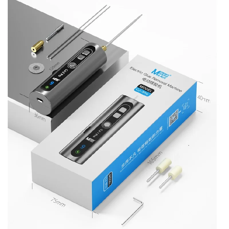 MaAnt CJ-1Pro Electric Glue Remover Pen Needles Machine Original Hard Touch Screen Adhensive Phone Repair Tools Set