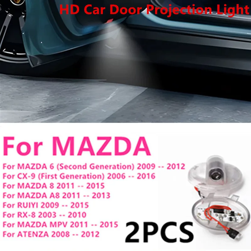 

Car Door Badge Light Projector Courtesy Ghost Shadow Welcome Lamp For MAZDA 6 CX-9 CX9 CX 9 A8 RUIYI RX-8 RX8 RX 8 MPV ATENZA