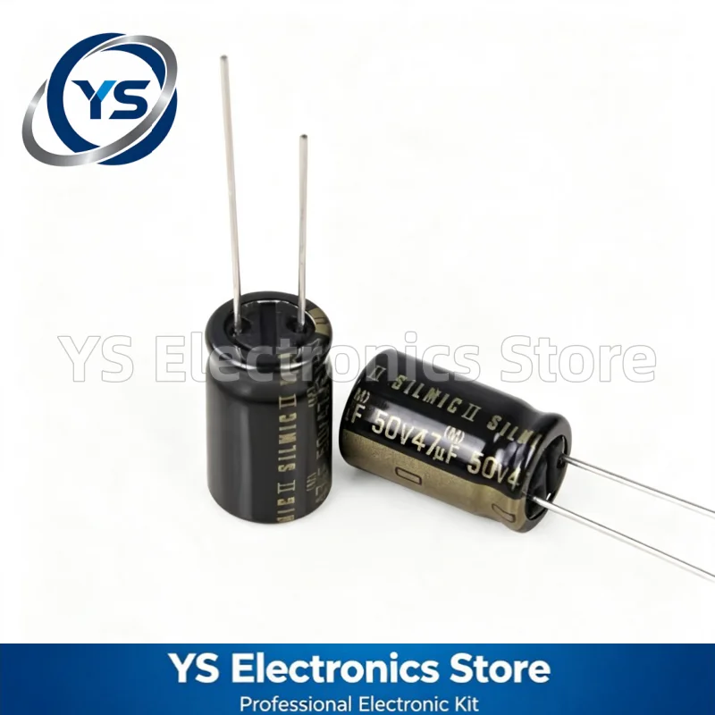 10~200pcs 50V47UF ELNA RFS SILMIC II Series 10X16mm HiFi Audio Capacitor RFS-50V470MH4# 47UF50V 50V 47UF Original and NEW00