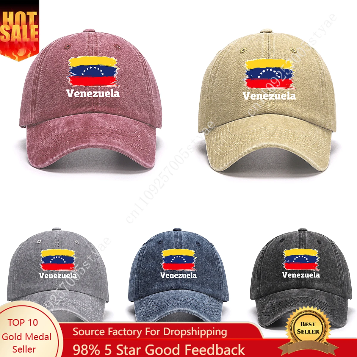 فنزويلا العلم قبعة رجل امرأة قبعة بيسبول موضة Sunhat قابل للتعديل الهيب هوب القبعات قبعات سائقي الشاحنات كول في الهواء الطلق قبعات ترد لمكانها