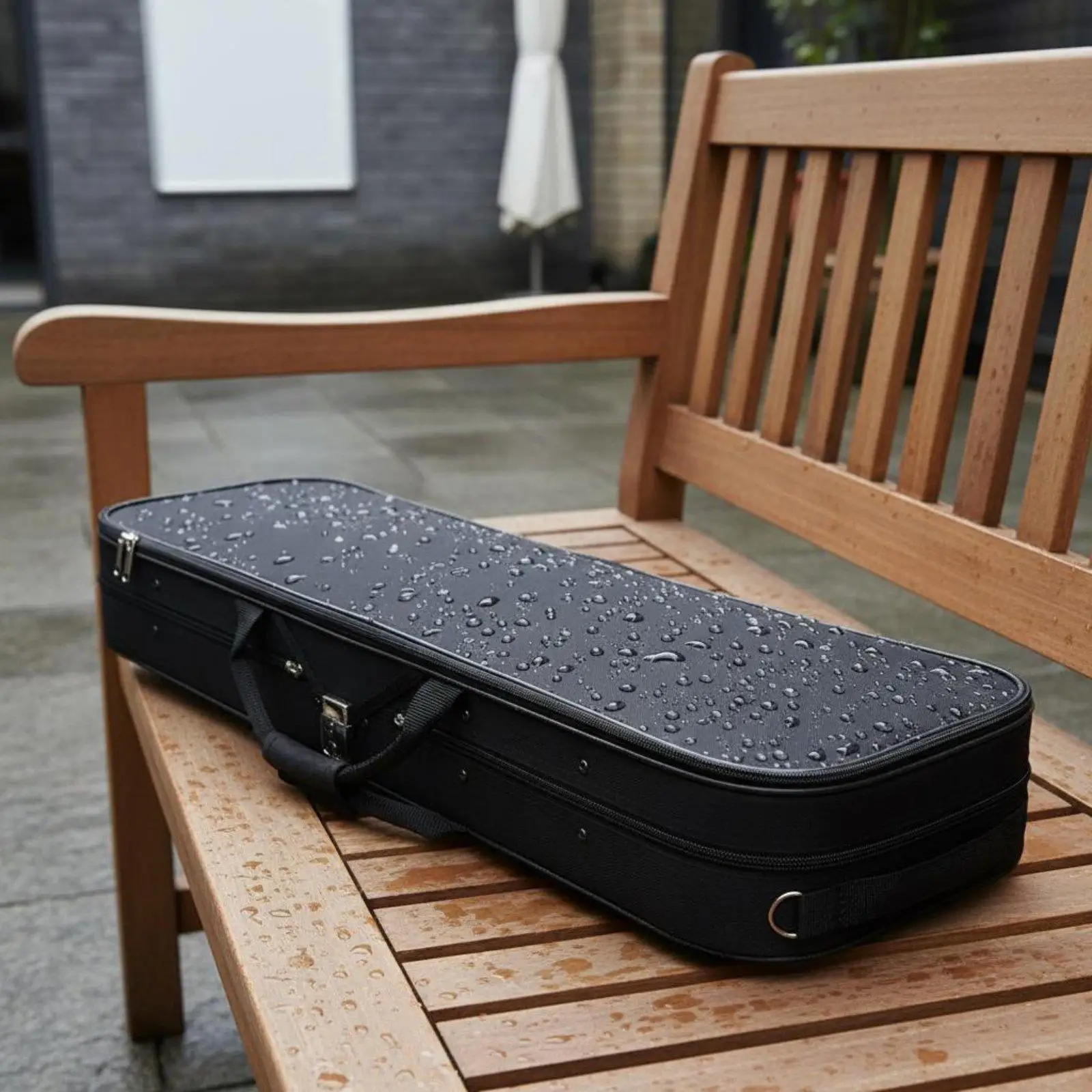 Violin Protective Case 4/4 Durable Oxford Cloth Shock Absorbent Violin Carrier with Storage for Music Students