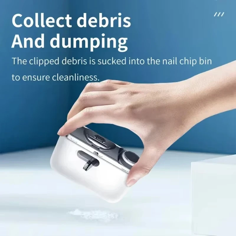 Fully Automatic Electric Nail Clipper USB Rechargeable Portable Mini Safe Trimming Polish Manicure Tool for Adult Baby